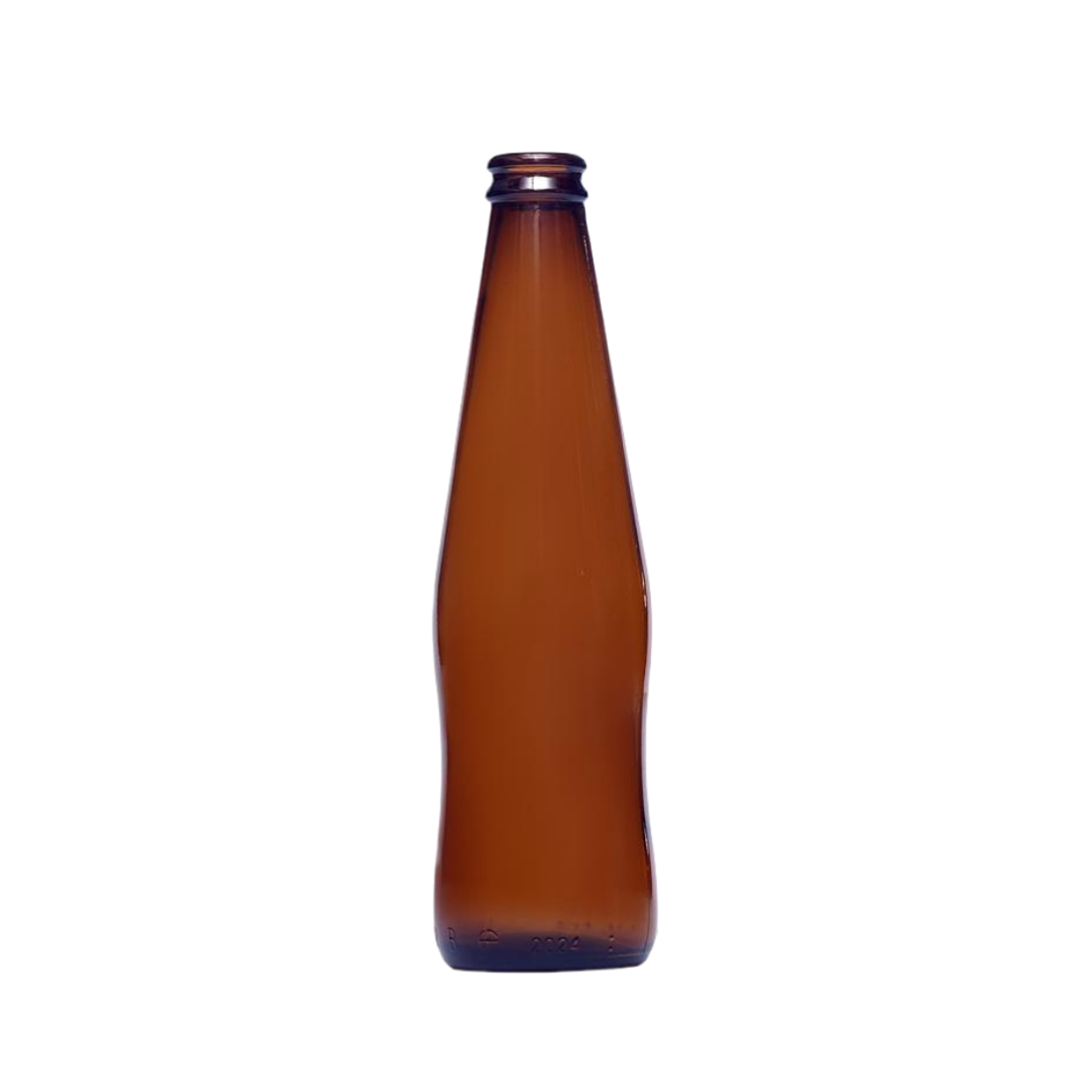 Garrafa de Vidro Marrom de 275ml para Bebidas