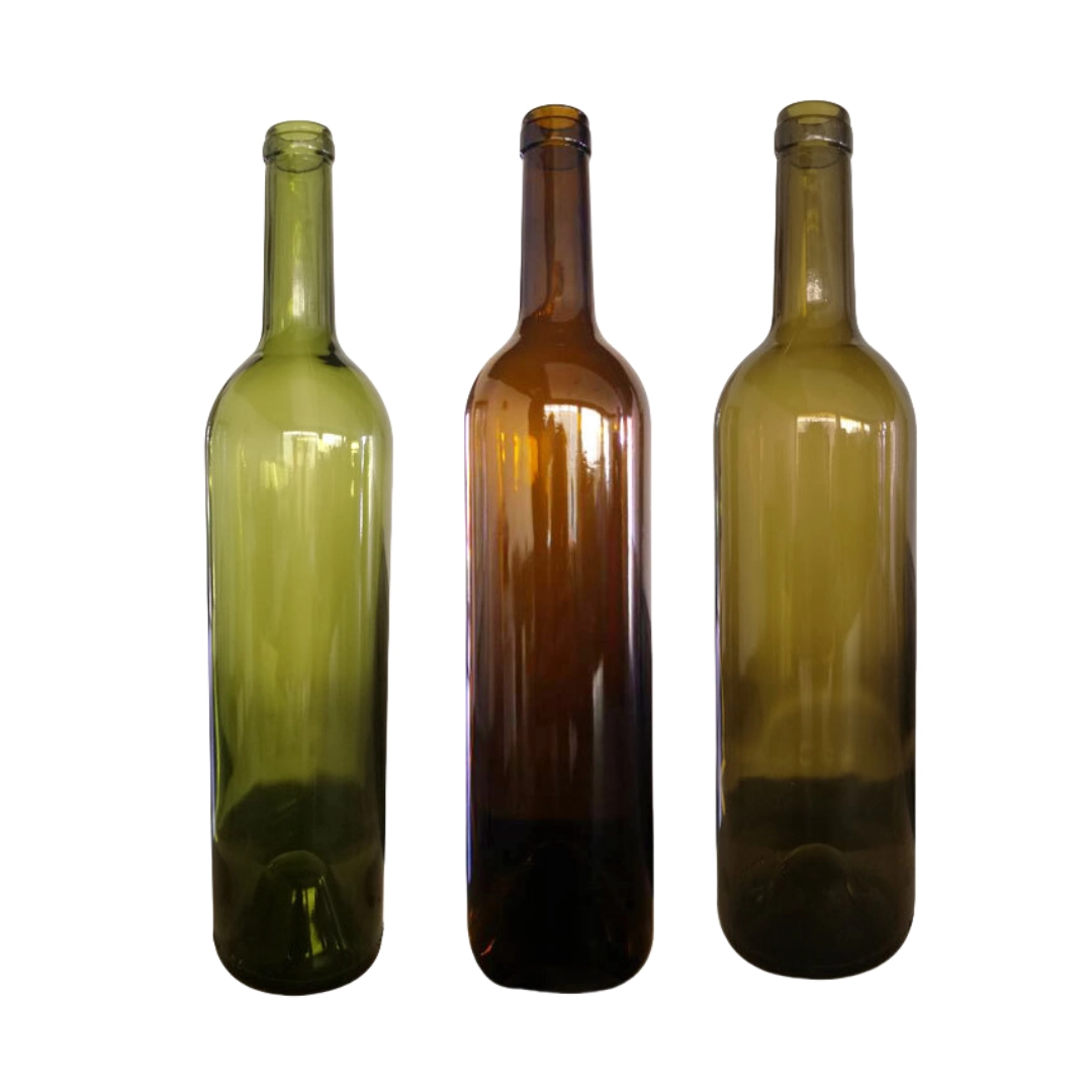 Garrafa de Vidro para Vinho Bordeaux de 750ml